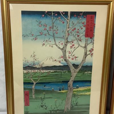 1019 Pair of Hiroshige Japanese Prints