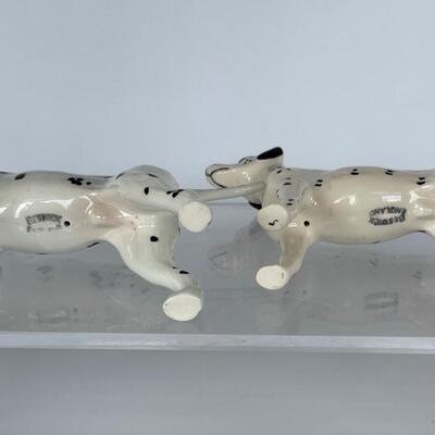 Vintage Beswick Porcelain Dalmatian Pair & Limoges Box
