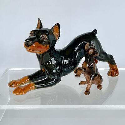 Vintage Porcelain Dobermans