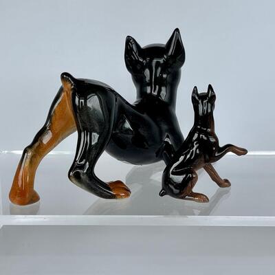 Vintage Porcelain Dobermans