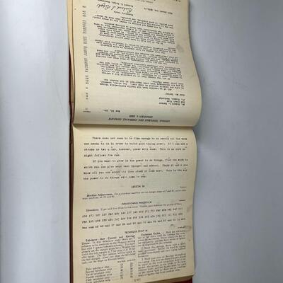 Vintage 20th Century Typewriting Typing Learning Manual
