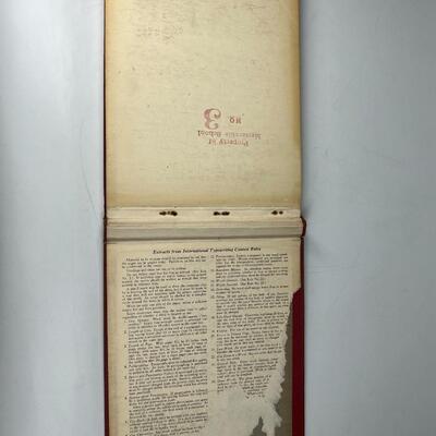 Vintage 20th Century Typewriting Typing Learning Manual