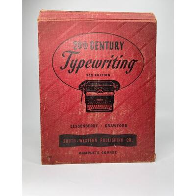 Vintage 20th Century Typewriting Typing Learning Manual