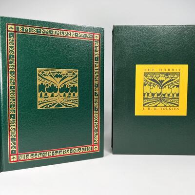 The Hobbit by J.R.R. Tolkien Collectible Hardcover Book with Slipcase Houghton Mifflin Co.