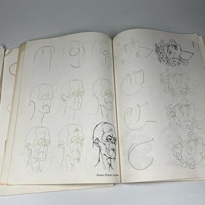 Pair of Vintage Art Books Draw 50 Famous Cartoons & Monsters, Creeps, Superheroes, Demons & More by Lee J. Ames