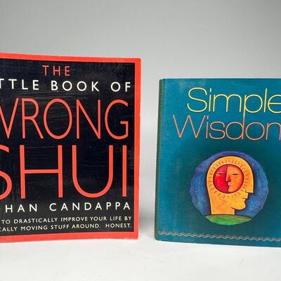 Pair of Little Pocket Books of Simple Wisdom, Advice, Meditation & More