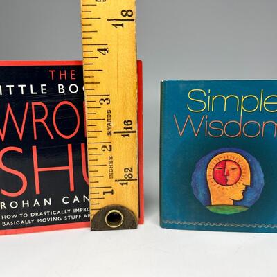 Pair of Little Pocket Books of Simple Wisdom, Advice, Meditation & More