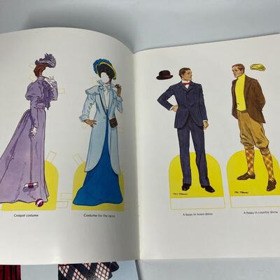 Pair of High Victorian Fashions & Gibson Girl Arts & Crafts Paper Doll Books
