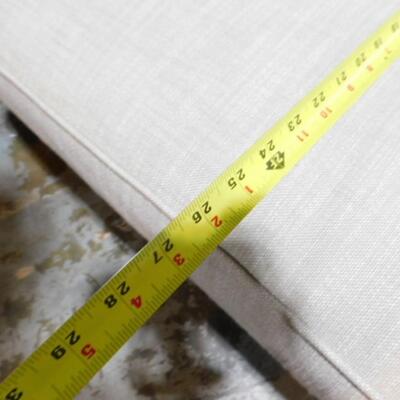 Restoration Hardware Wicker Ottoman with Cushion (Matches all RH Chairs on Auction)