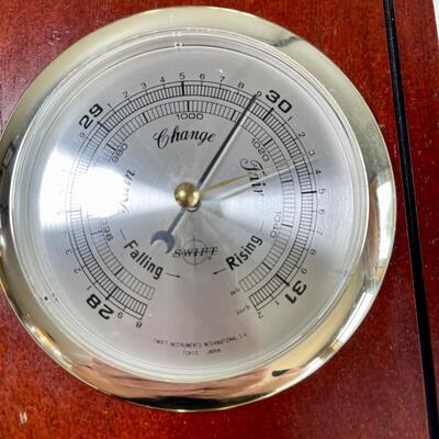 Swift Wood and Brass Weather Station