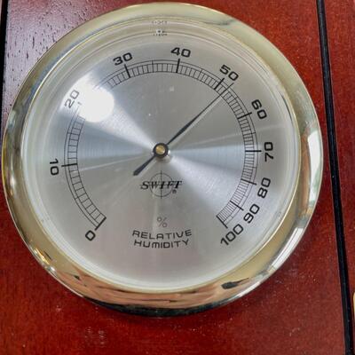 Swift Wood and Brass Weather Station