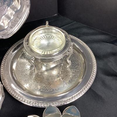 1029 Large lot of Silverplate Holloware