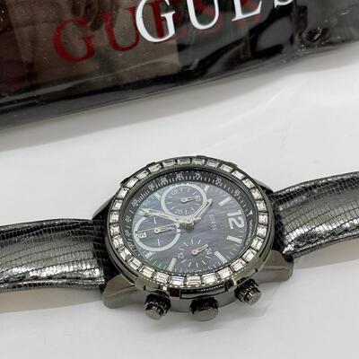 New with Tags GUESS Leather Band Wristwatch