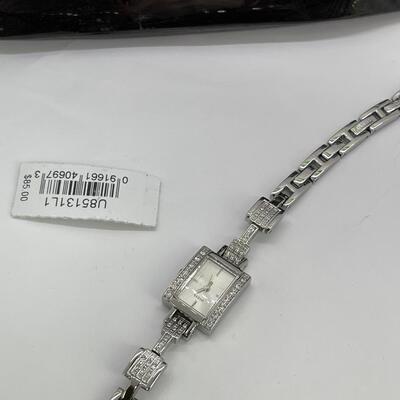 Silver Tone Art Deco Style GUESS Watch