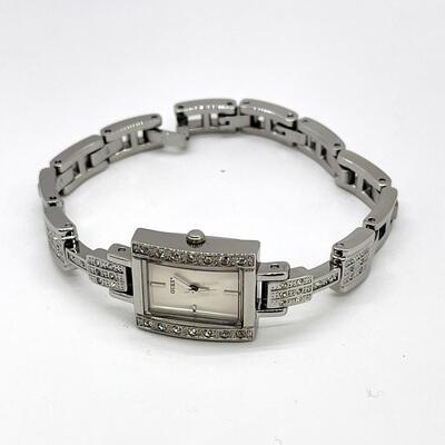 Silver Tone Art Deco Style GUESS Watch