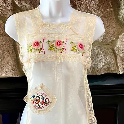 1920 WWI Victory 1920 French Apron & Commemorative Plate