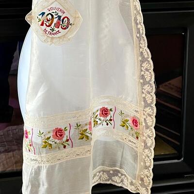 1920 WWI Victory 1920 French Apron & Commemorative Plate