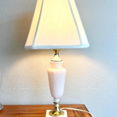 Vintage Glass Boudoir Lamp