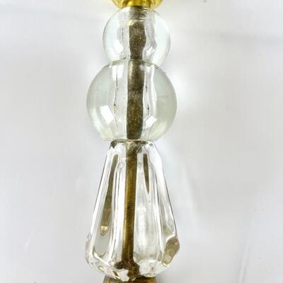 Vintage Brass & Glass Lamp