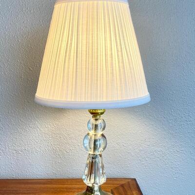 Vintage Brass & Glass Lamp