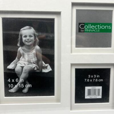 New Unused Photo Collage Picture Frame 4x6 3x3