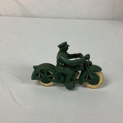 1034 Vintage Cast Iron Motorcycle Toy