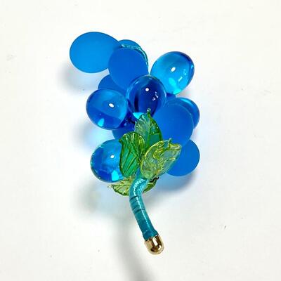 Murano Glass Aquamarine Grape Cluster