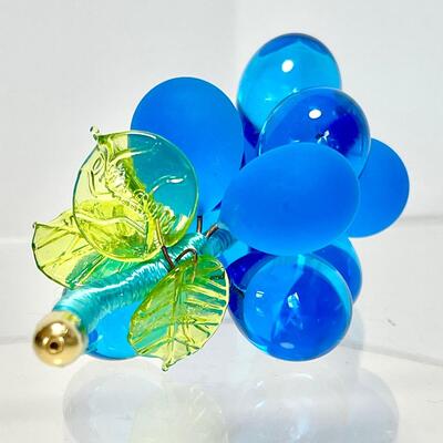 Murano Glass Aquamarine Grape Cluster