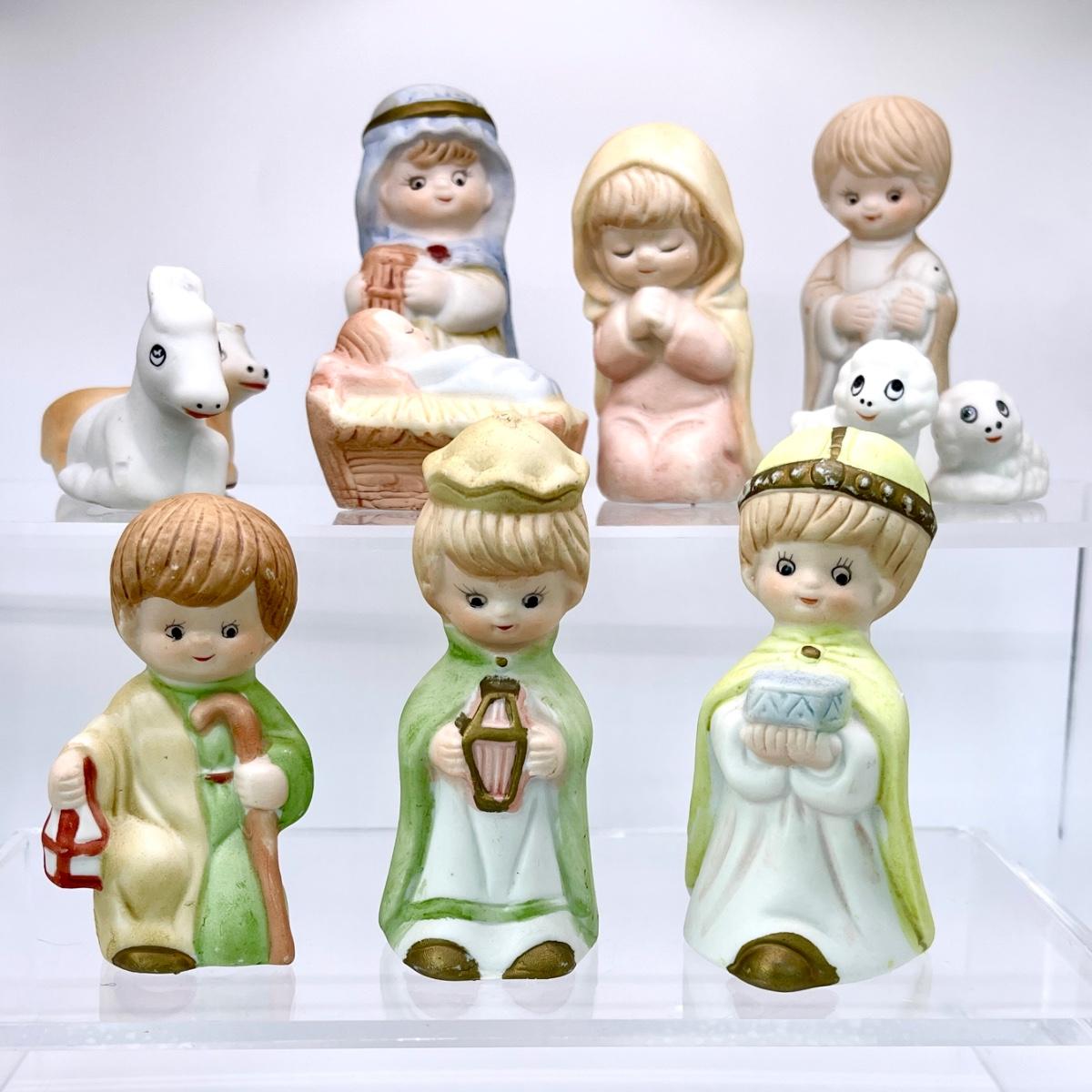 Vintage Ceramic Nativity Set