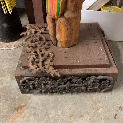 Large Vintage Totem Pole on stand
