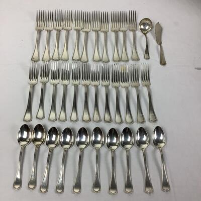 1036  35pc set of Bigelow Kennard & Co. Sterling Flatware