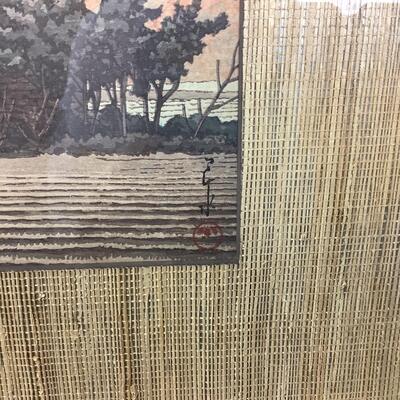 1037 Vintage Kawase Hasui Mt Fuji from Narusawa Ukiyo .