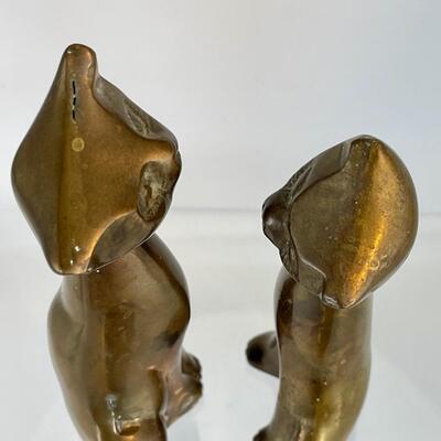Vintage Brass Cats & Coasters