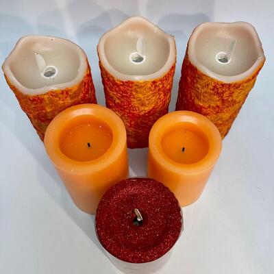 Lot of 6 electric candles - not tested