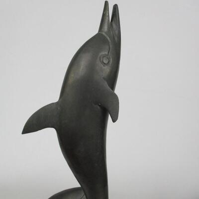 Swimming Dolphins Statue