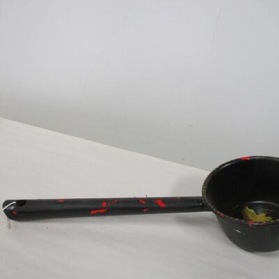 Hand Painted Tolle Dipper - Spoon & Shovel