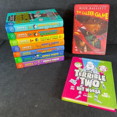 Lot 46 9 Hardcover Kids Books including James Patterson