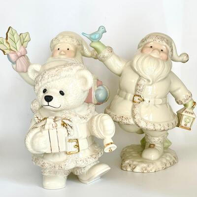 Lenox Porcelain Santa Lot 2