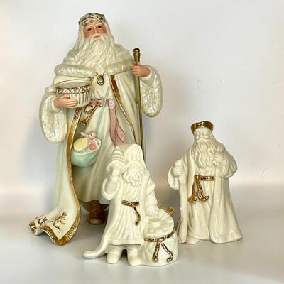 Lenox Porcelain Santa Lot 3