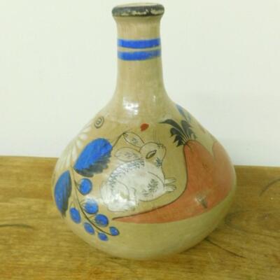 Hand Crafted and Painted Pottery Vase