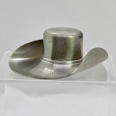 Handcrafted metal cowboy hat charm/pendant/bolo tie