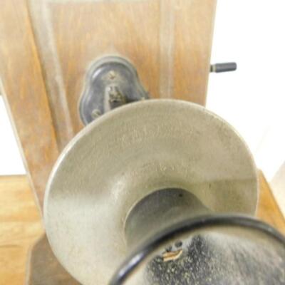 Antique Kellogg Wall Mount Crank Telephone