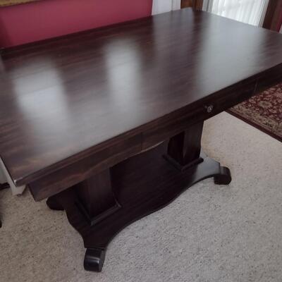 Solid Wood Mahogany Empire Design Desk or Worktable