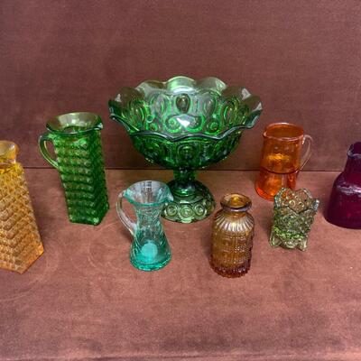 Lot 126. Vintage Colored Glass Assortment