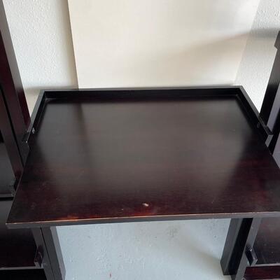 Lot 148. Tree Crate & Barrel Bookshelves