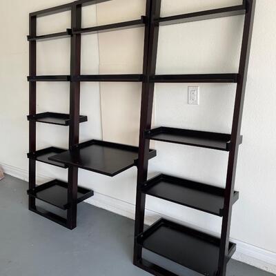 Lot 148. Tree Crate & Barrel Bookshelves