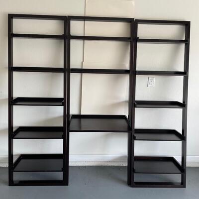 Lot 148. Tree Crate & Barrel Bookshelves