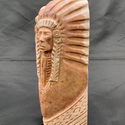 Native American stone carving