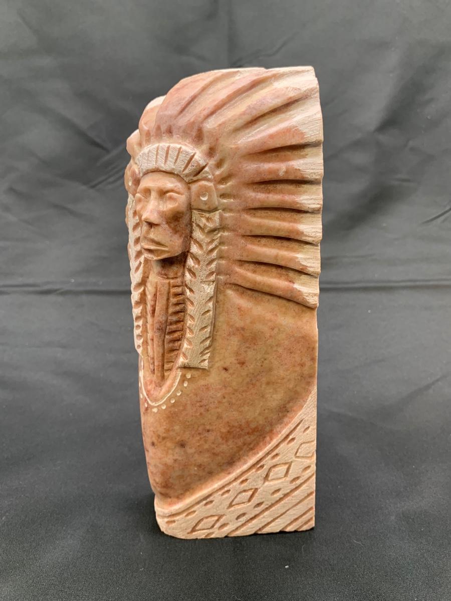 Native American stone carving | EstateSales.org