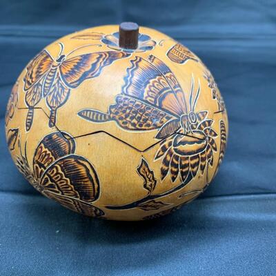 Hand painted gourd